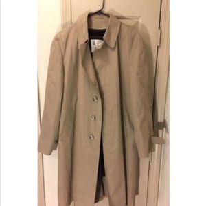London Fog Men's 44 Long Trench Coat Men, Zip Out